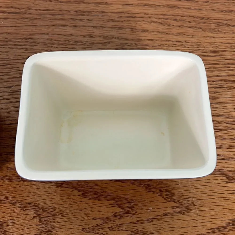 Set of TWO Longaberger Eggplant condiment dishes